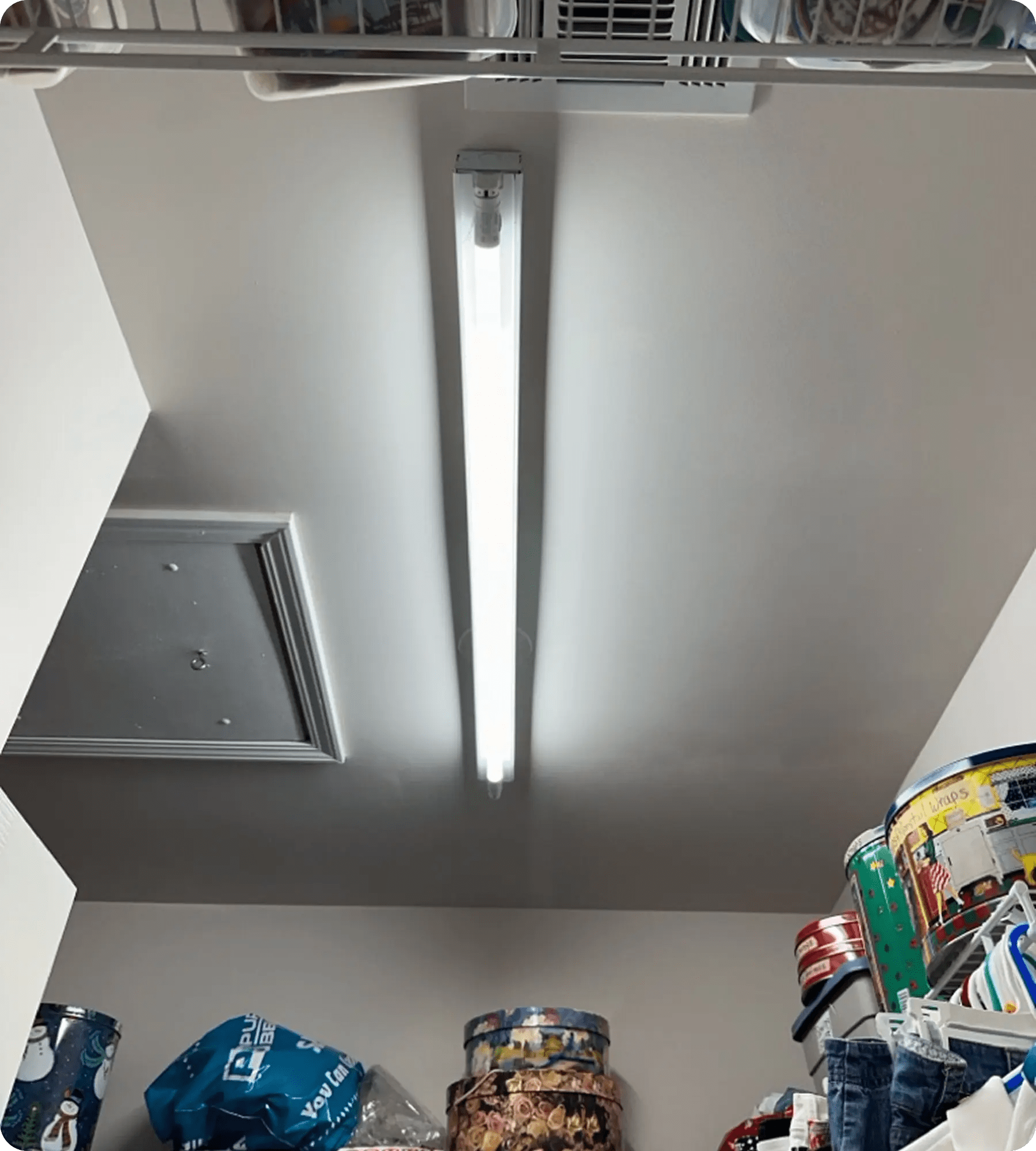 Indoor ceiling lighting fixture installed for residential electrical lighting solution