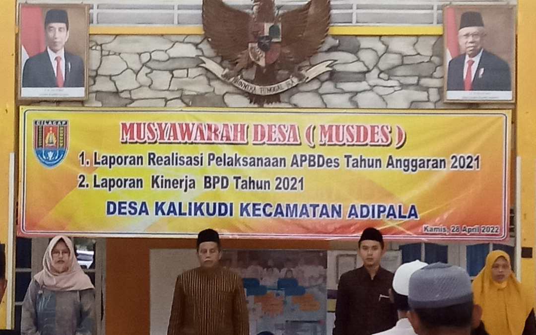 Laporan Realisasi APB Desa Kalikudi Tahun Anggaran 2021