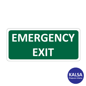 Safety Sign Emergency Exit Reflective Sticker Only - PT. KALSA ...