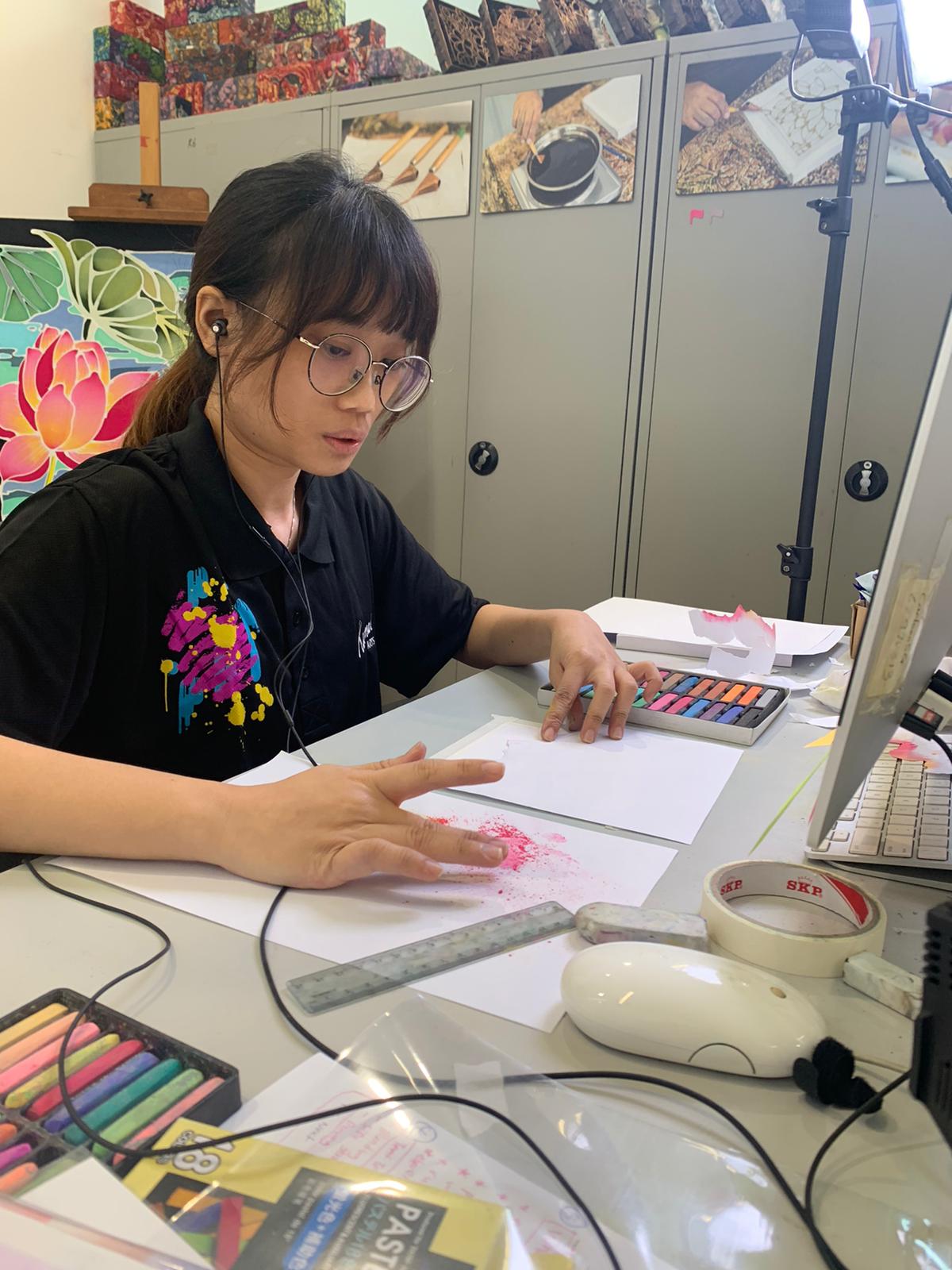 Pastel Nagomi Online Art Organised for Residents by Woodlands