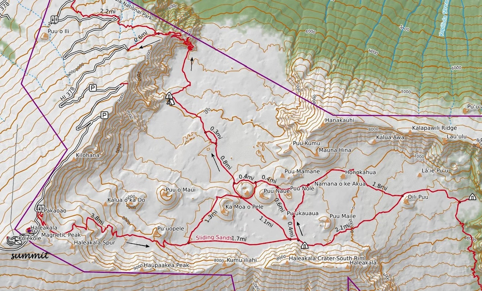 Haleakala Hike - Kamloops Trails