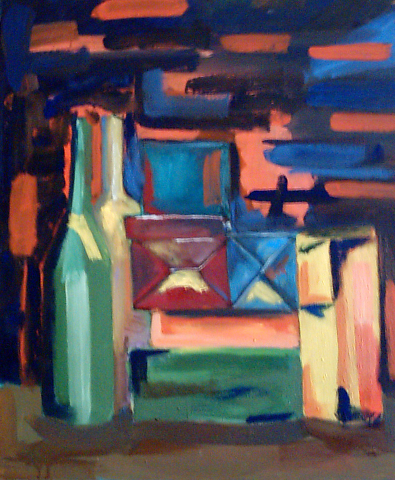 Bodegón con botellas II