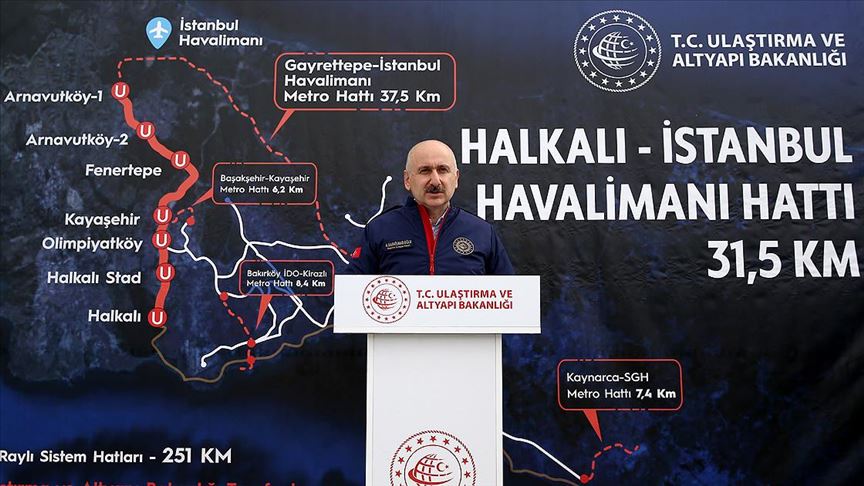 Ulaştırma ve Altyapı Bakanı Karaismailoğlu: Bütün dünya salgınla savaşırken biz tam 5,7 milyar dolarlık yatırım yaptık