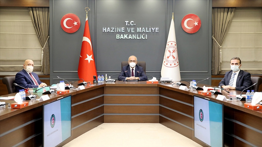 Hazine ve Maliye Bakanı Elvan, Hak-İş Genel Başkanı Arslan’ı kabul etti