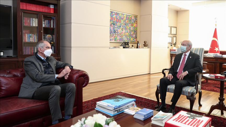 CHP Genel Başkanı Kılıçdaroğlu, Fransa’nın Ankara Büyükelçisi Herve Magro ile görüştü