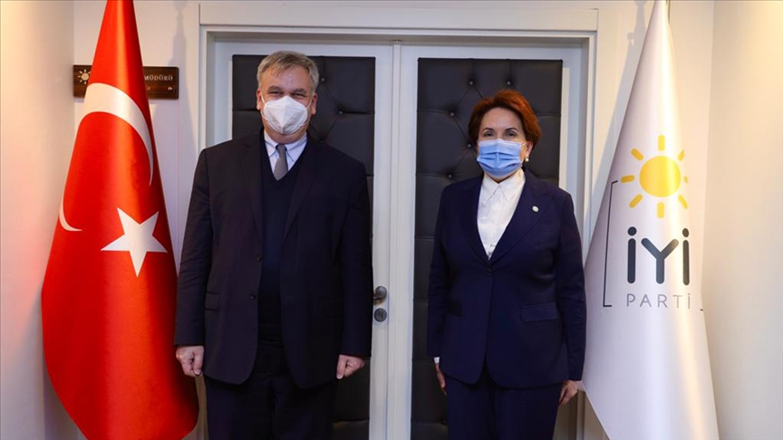 İYİ Parti Genel Başkanı Akşener Almanya’nın Ankara Büyükelçisi Schulz’u kabul etti