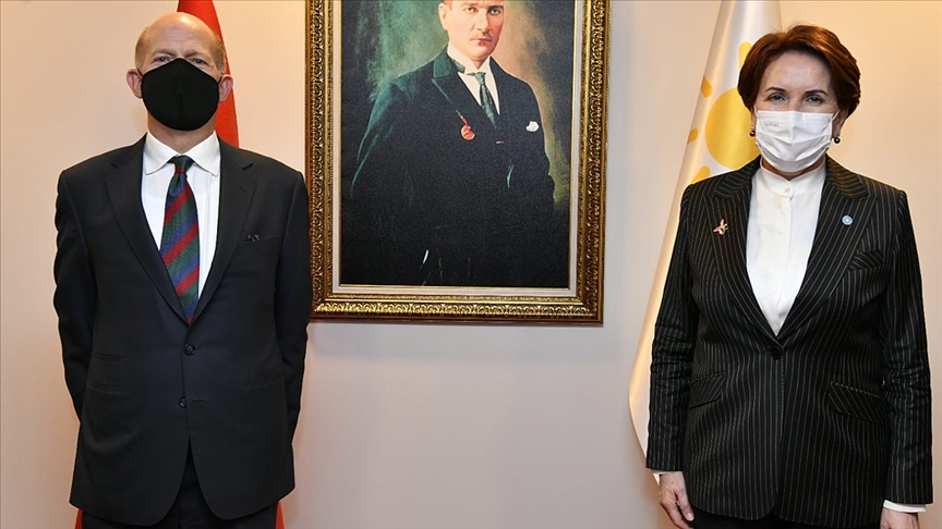 İYİ Parti Genel Başkanı Akşener, İngiltere’nin Ankara Büyükelçisi Chilcott ile görüştü