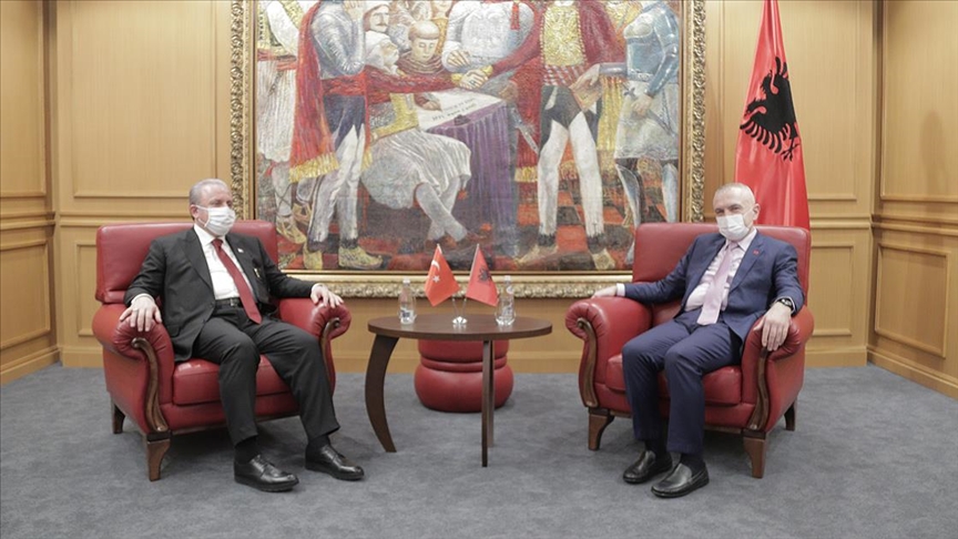 TBMM Başkanı Şentop, Arnavutluk’ta Cumhurbaşkanı Meta ve Başbakan Rama ile görüştü