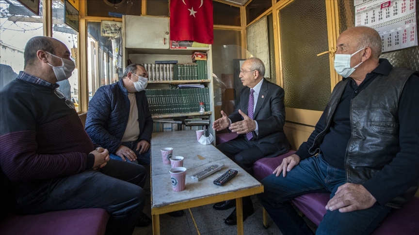 CHP Genel Başkanı Kılıçdaroğlu, İskitler esnafıyla buluştu