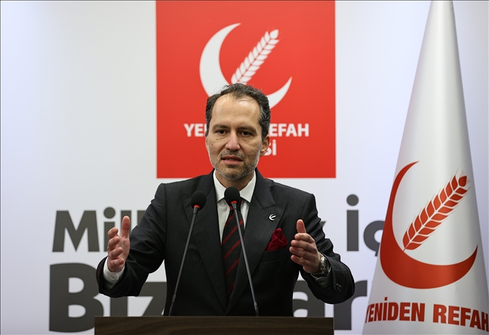 Yeniden Refah Partisi lideri Erbakan: Emekli amirallerin açıklaması muhtıra anlamı taşıyabilecek bir bildiridir