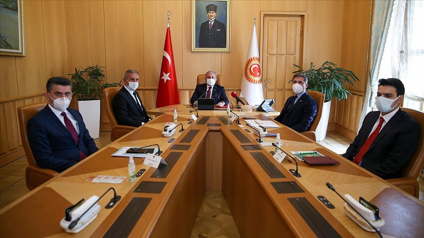 TBMM Başkanı Şentop, YTB Başkanı Eren ve Almanya’dan gelen STK yöneticilerini kabul etti