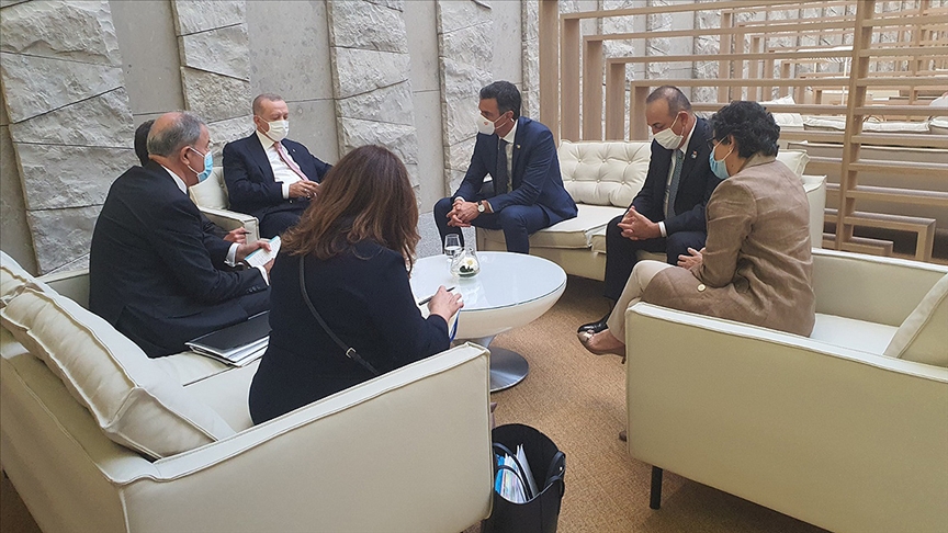 Erdoğan ve Sanchez NATO Zirvesi’nde ikili görüşme yaptı