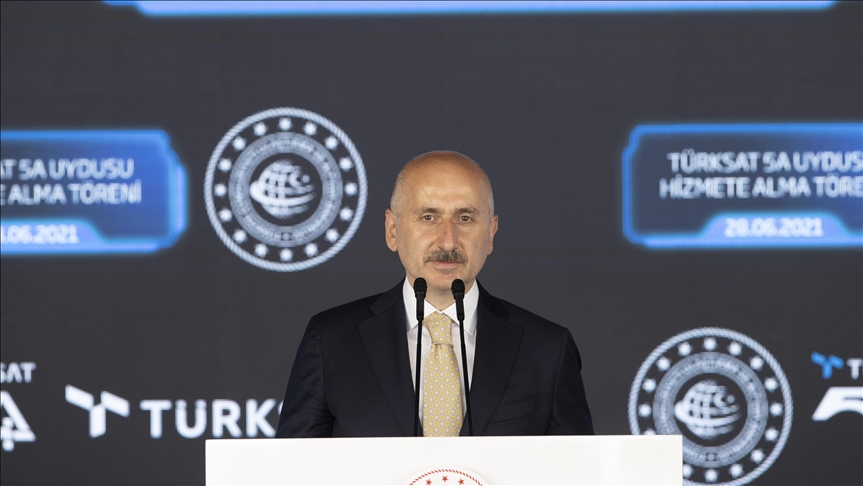 Ulaştırma ve Altyapı Bakanı Adil Karaismailoğlu: Türksat 5A, Türksat uydu filosunun en kapasiteli uydusudur