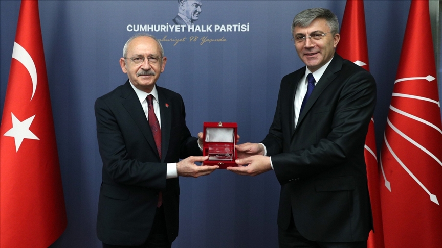 CHP Genel Başkanı Kılıçdaroğlu, Bulgaristan Hak ve Özgürlükler Hareketi Başkanı Karadayı’yı kabul etti