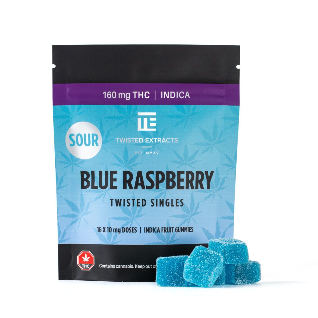 Twisted Extracts - Blue Raspberry Sour Singles (160mg THC) - Kana Post