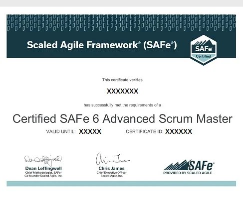 SASM Certificate