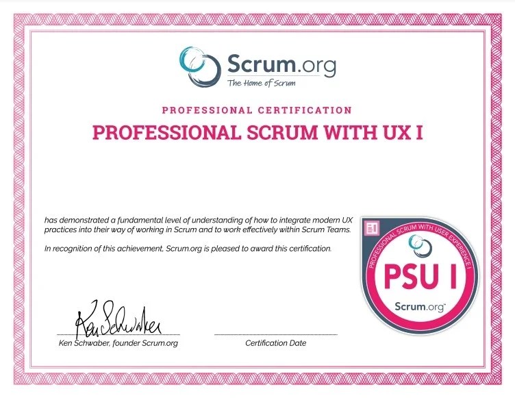 PSU Certificate