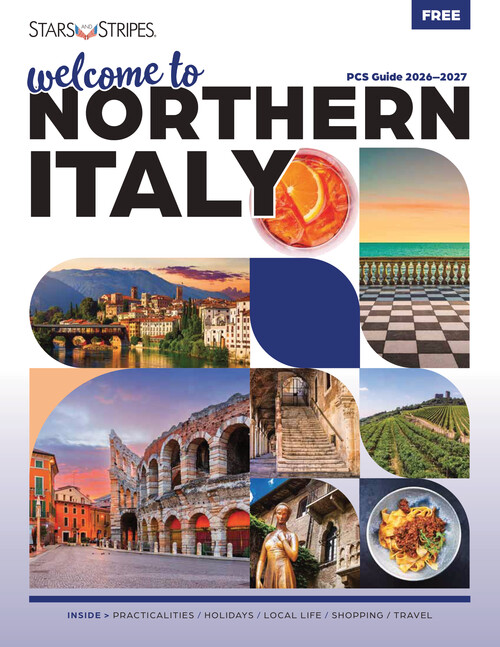 Stars and Stripes Welcome to Northern Italy PCS Guide cover