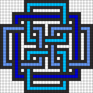 square pattern patterns simple bead geometric squares pixel shape kandipatterns