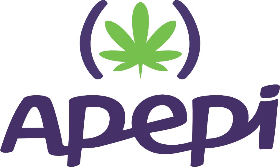 Logotipo da APEPI, Associação de Apoio à Pesquisa e Pacientes de Cannabis Medicinal.