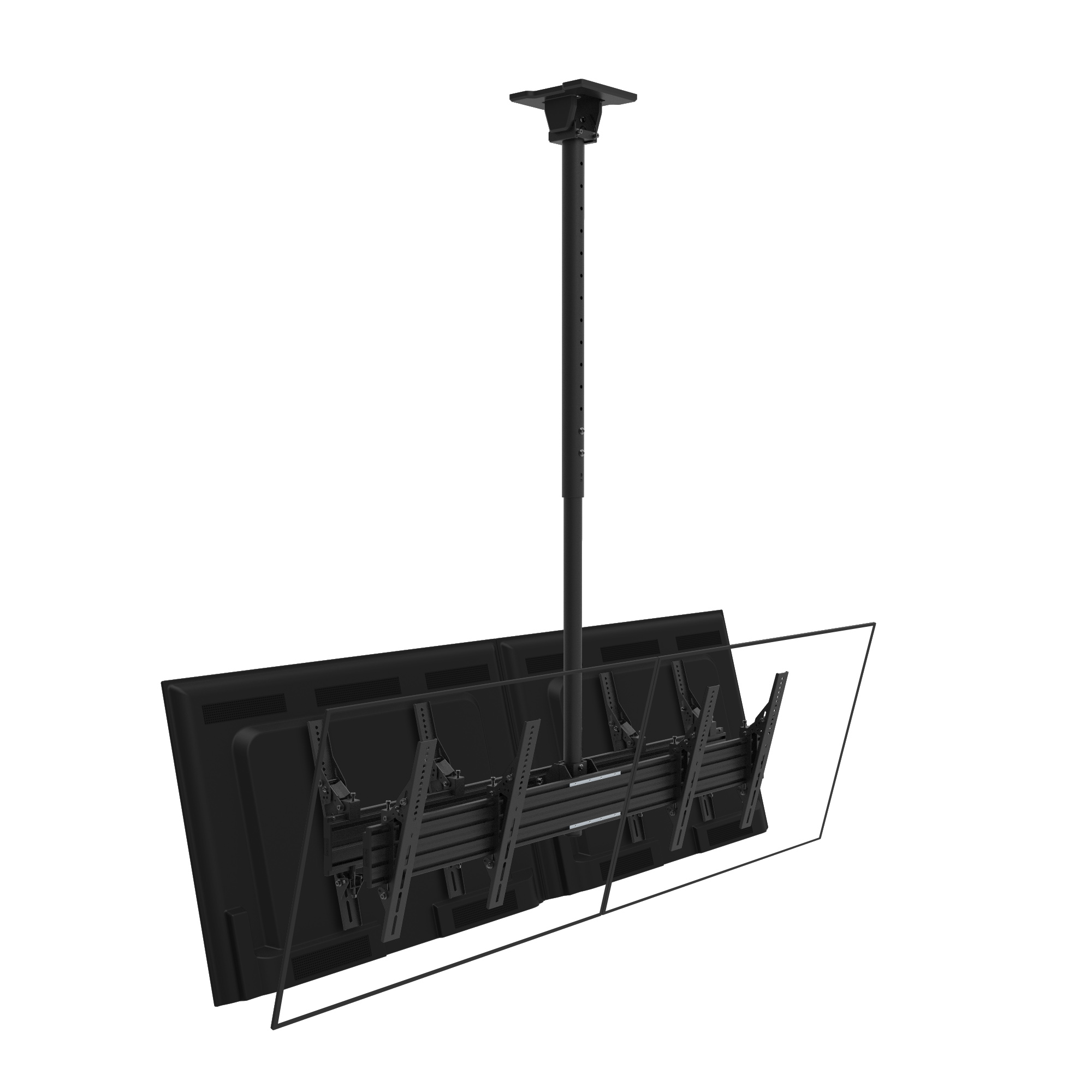 Kanto Quad Screen TV Ceiling Mount