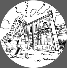 モノクロ 白黒 一色 ペン画 イラスト アニメーター かんざき かりん