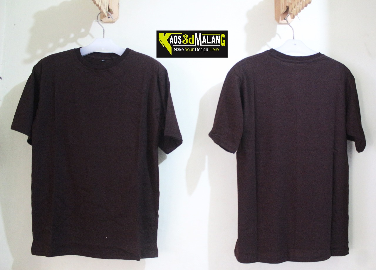 Desain Kaos Polos Putih Lengan Panjang Depan Belakang