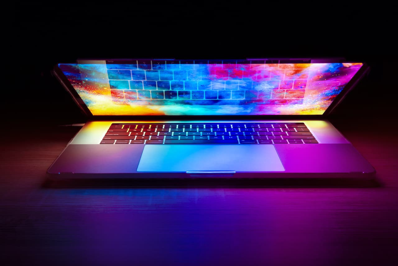 Creative Designer Conceptual Photograph Color Busts From computer Technology