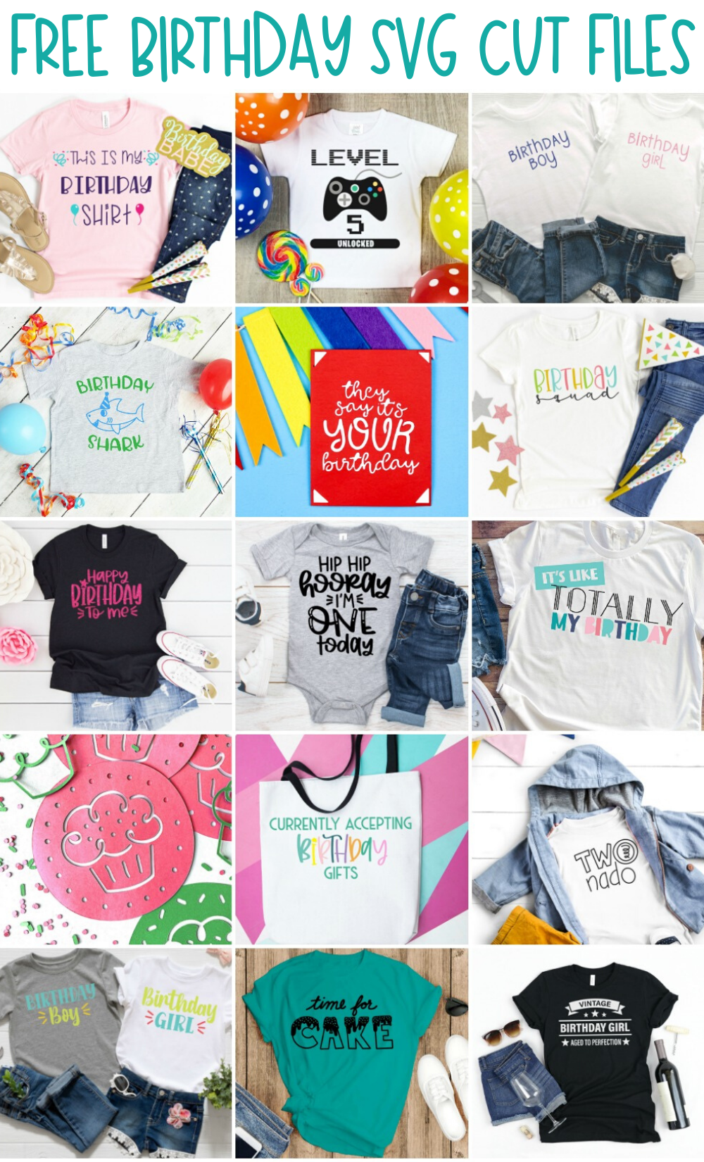 1st birthday card svg cut file | cricut card svg. First Birthday Svg Bundle Free Download Kara Creates