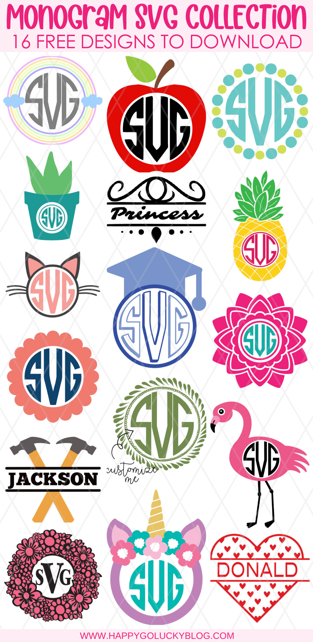 See more ideas about cricut projects vinyl, cricut free, free svg . Free Monogram Svg Cut Files To Make Personalized Gifts
