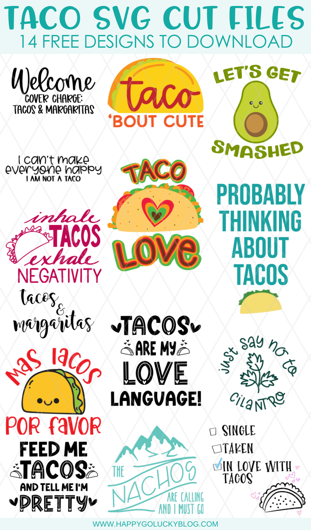 The creativeqube pack /// free christmas svg shapes. Taco Svg Collection 14 Free Cut Files Kara Creates