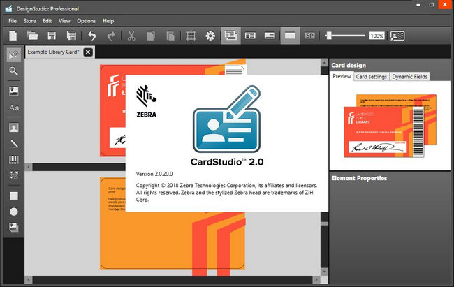 zebra card studio 1.3