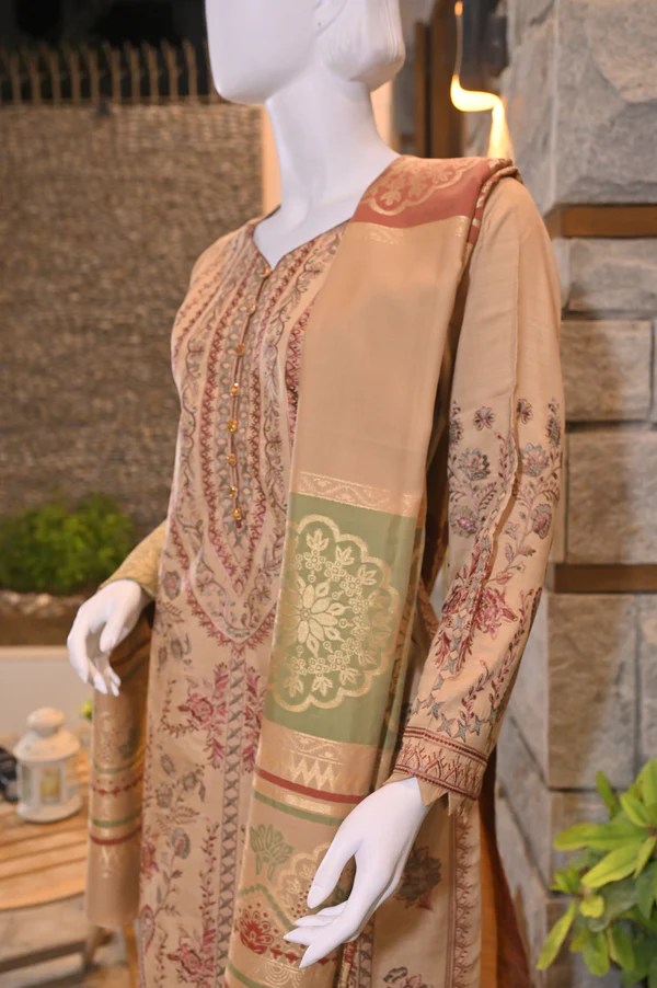 3-Piece Suit | Embroidered Viscose | Readymade