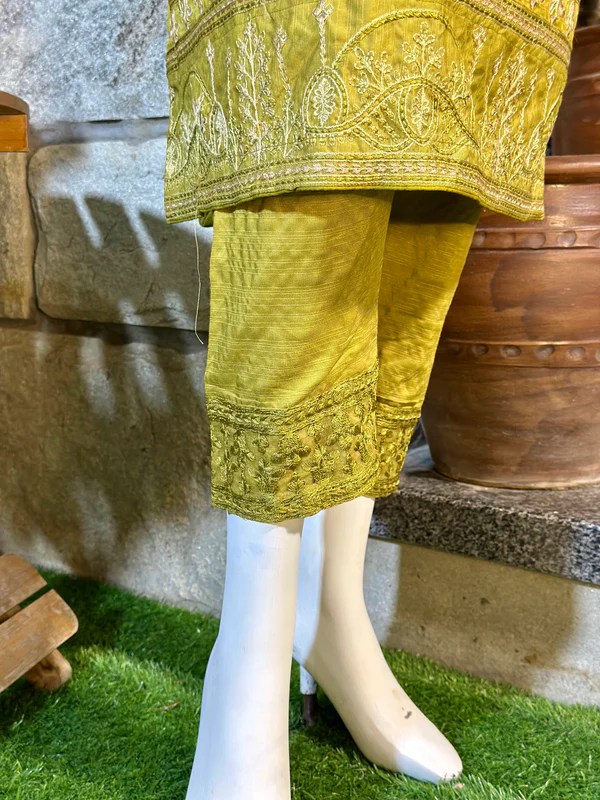 3-Piece Suit | Embroidered Dhanak | Readymade