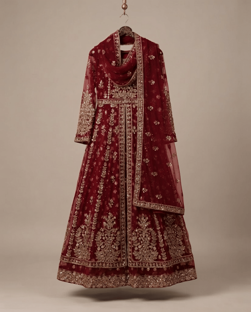 Heavy Embroidered Chiffon Maxi