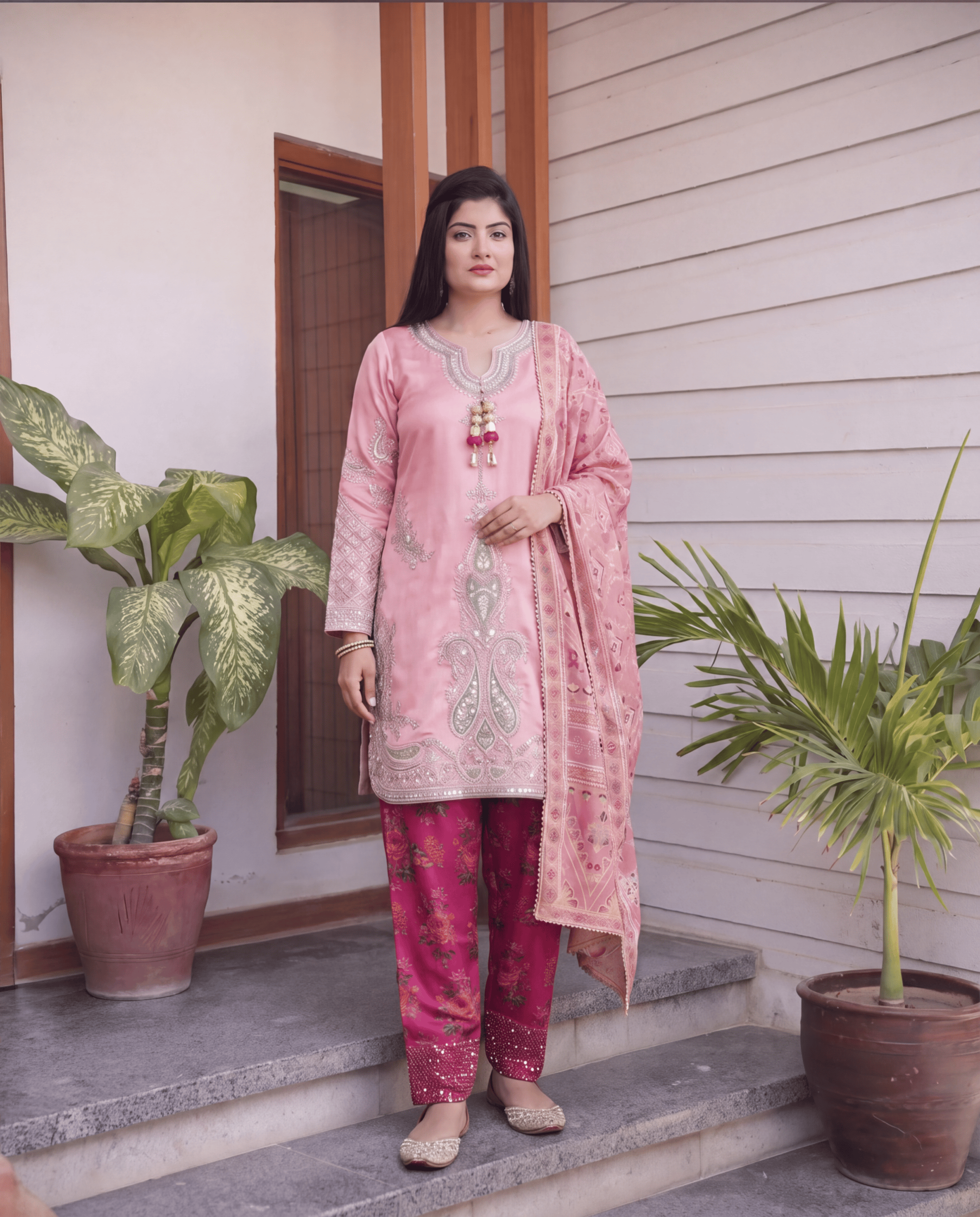 Raw Silk 3-Piece Partywear