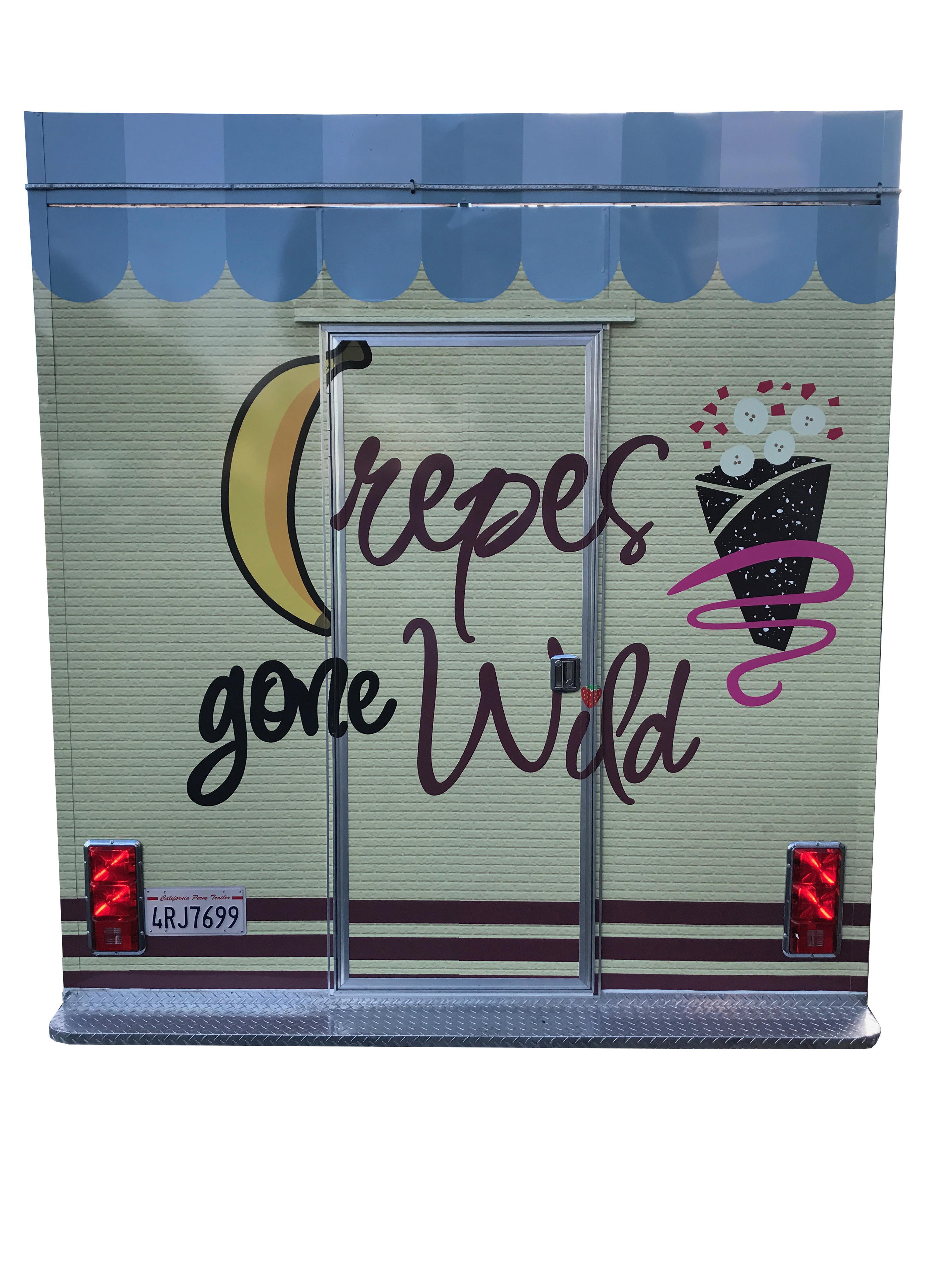 crepes step-in food trailer