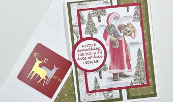 easy Christmas gift card holder