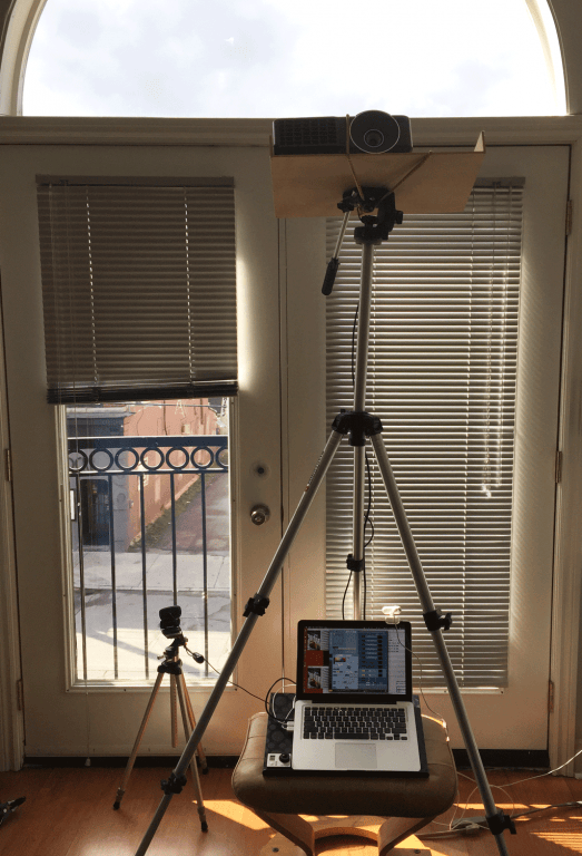 Projector Interior Setup - Life on Locke Projection