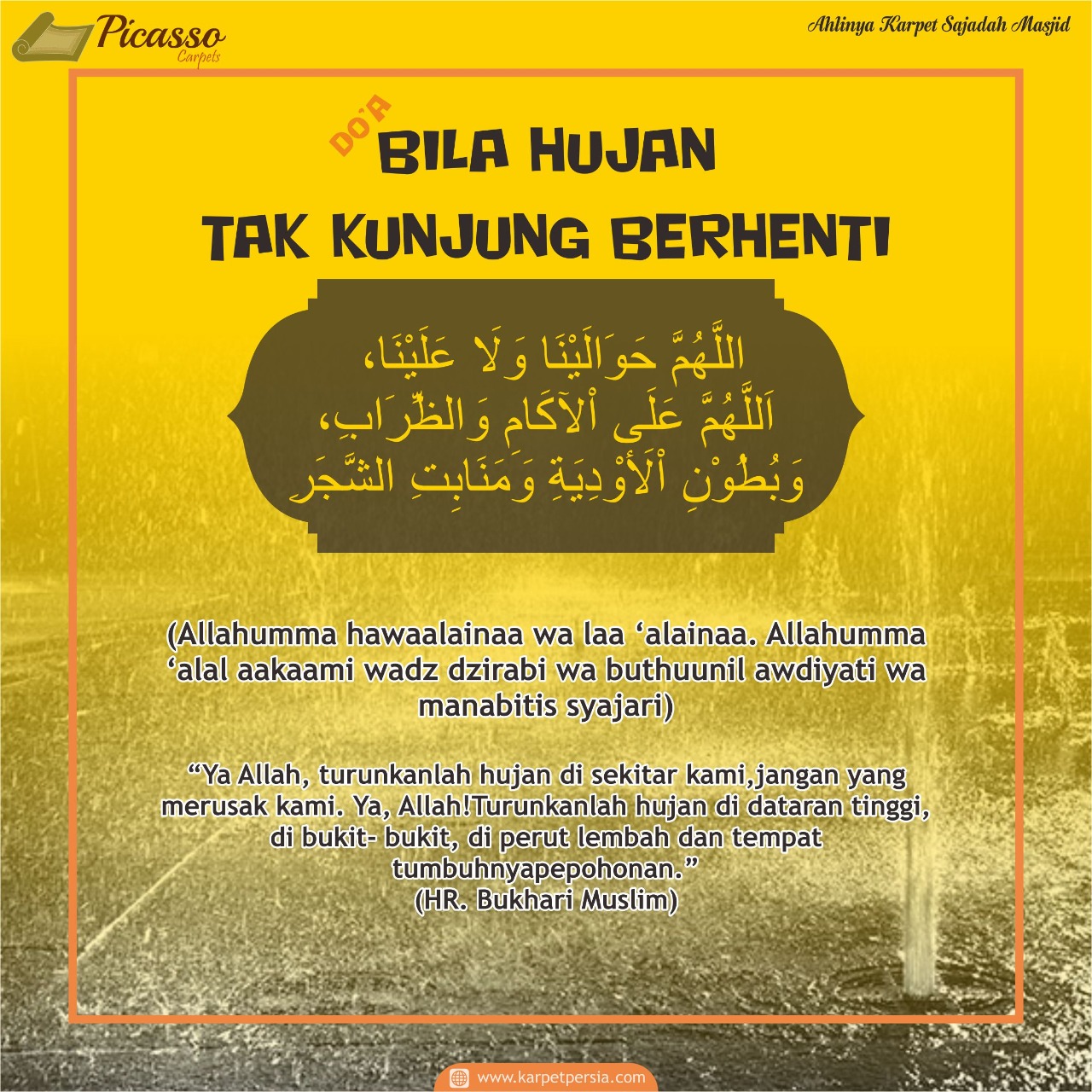 Doa meminta hujan berhenti (1)