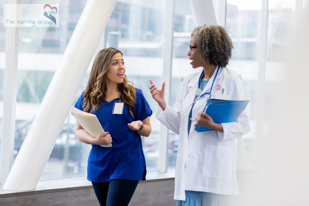 Image of a nurse and doctor performing medical case management, Detroit michigan