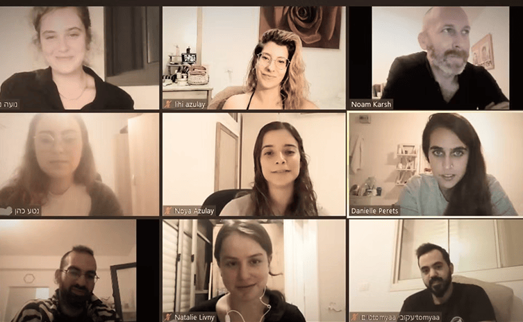 Karsh Lab members during an online lab meeting
