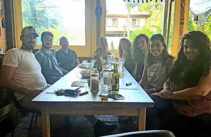 Karsh Lab members at a lab gathering