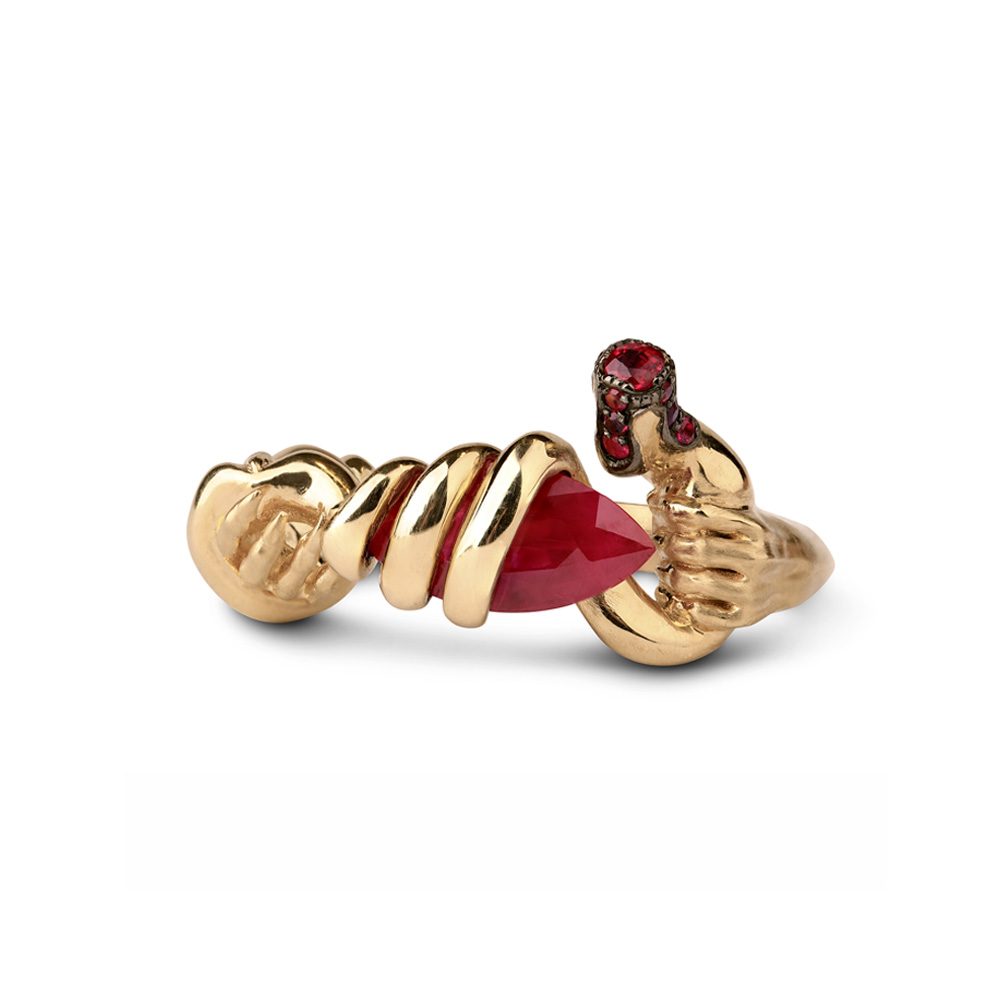 Where Is Your Head At? - Ruby & 18ct Gold