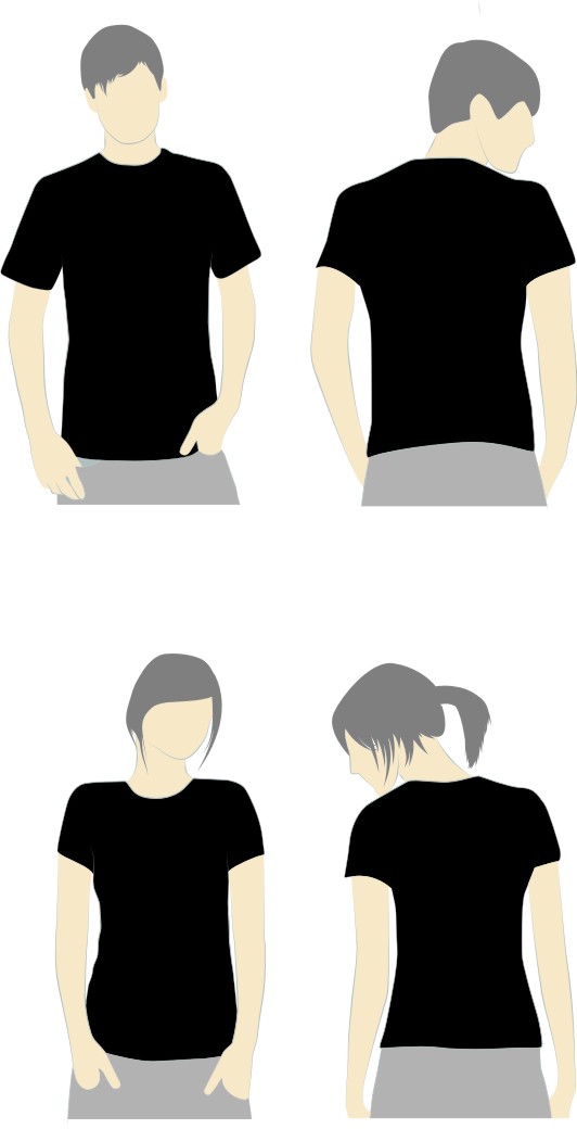 27 Template Kaos Hitam Polos Free Konsep Terkini