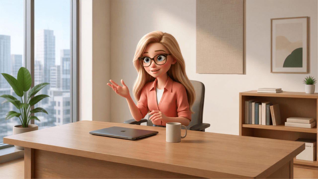 Cartoon avatar host used to run a YouTube and TikTok channel without showing your real face