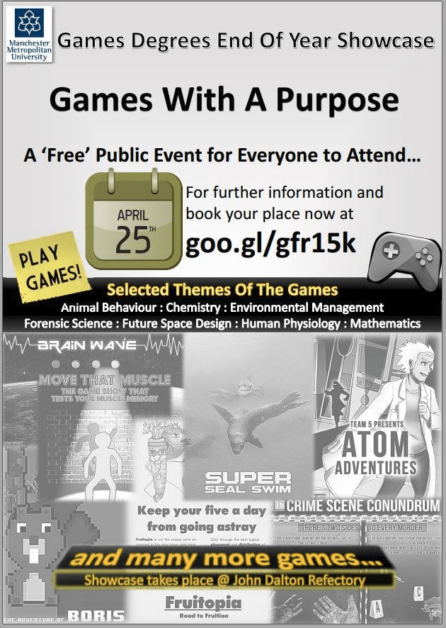 Promoted and organised guest speaker for Games end of year event.