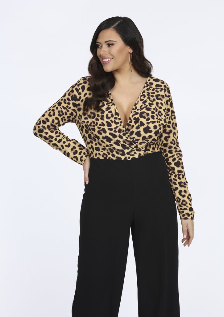 leopard plus-size fashion