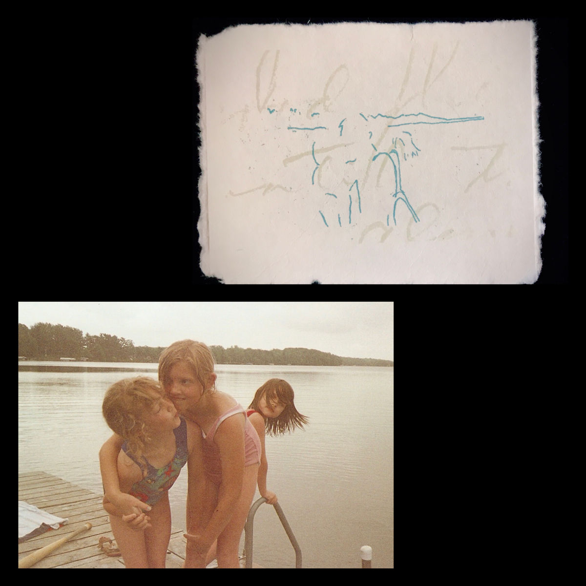 “Lake” The lines I drew are faded, like distant memories.