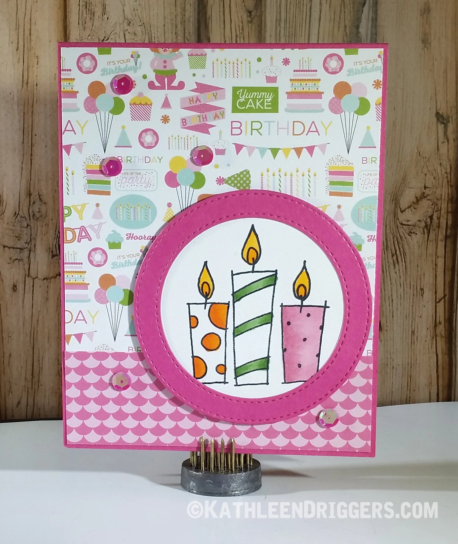 Happy Birthday Card for a Little Girl! Kat's Adventures in Paper